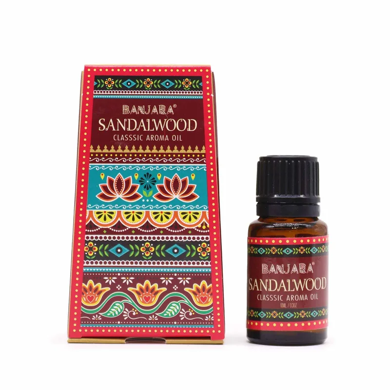 Banjara Indian Profumo Olio 10ml - Sandalwood — foto 1