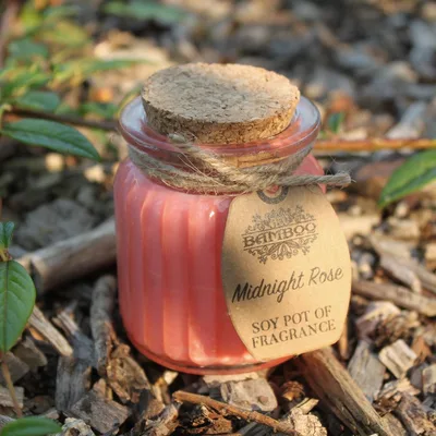 Midnight Rosa Soy Pot of Profumo Candela — foto 1