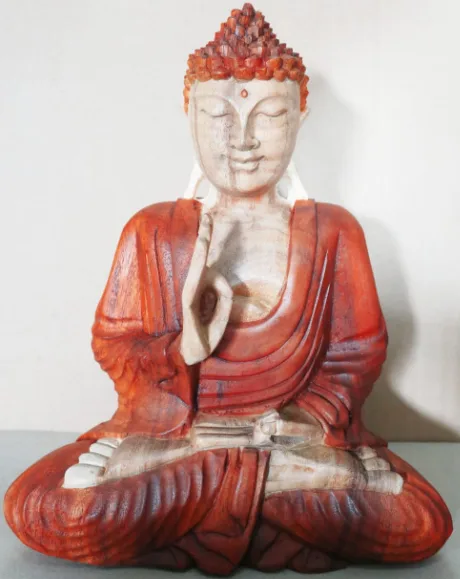Hand Carved Buddha Statue 30cm Teaching Transmission — foto 1