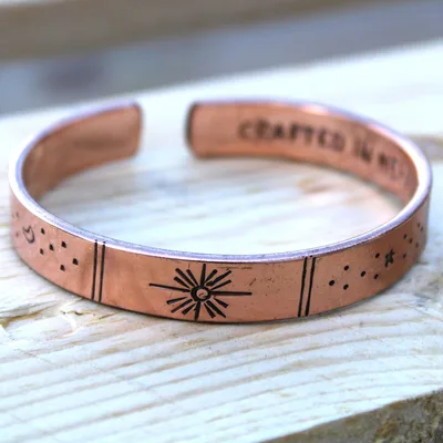 Inspiration Bracelet - Copper Snrise, Galaxy, Stars, Earth — foto 4