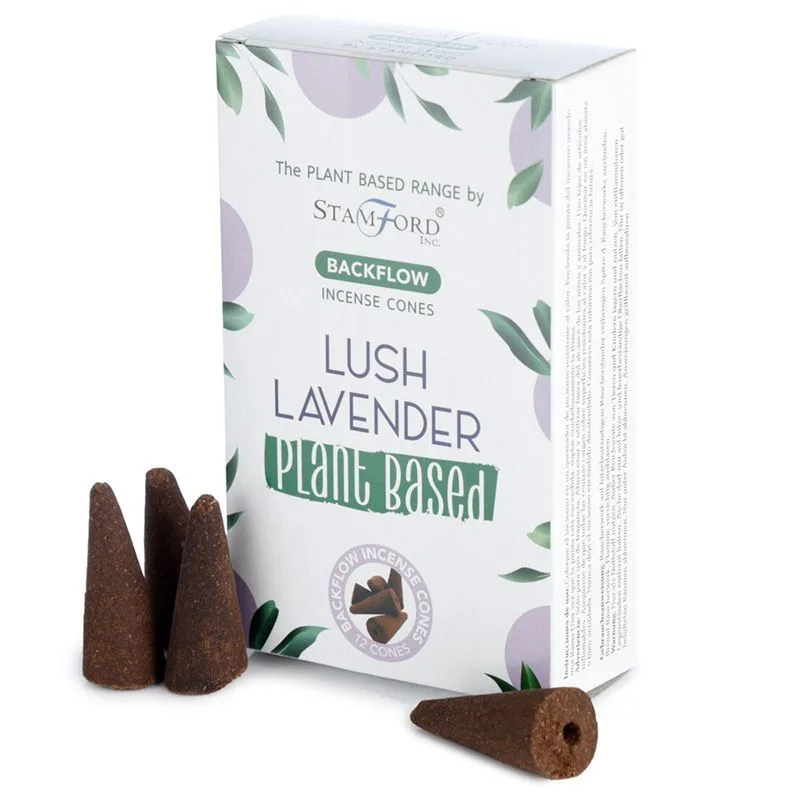 Plant Based Backflow Incenso Cones Lush Lavanda — foto 3