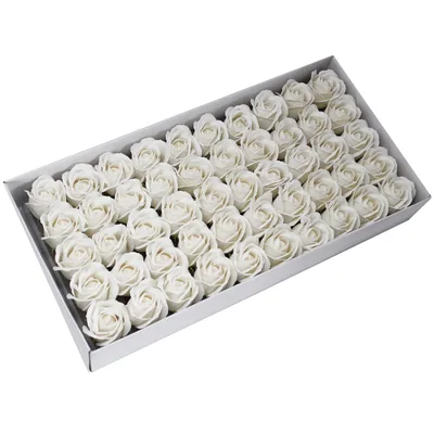 Fiore di Sapone per Creazione – Med Rosa – Bianco — foto 1