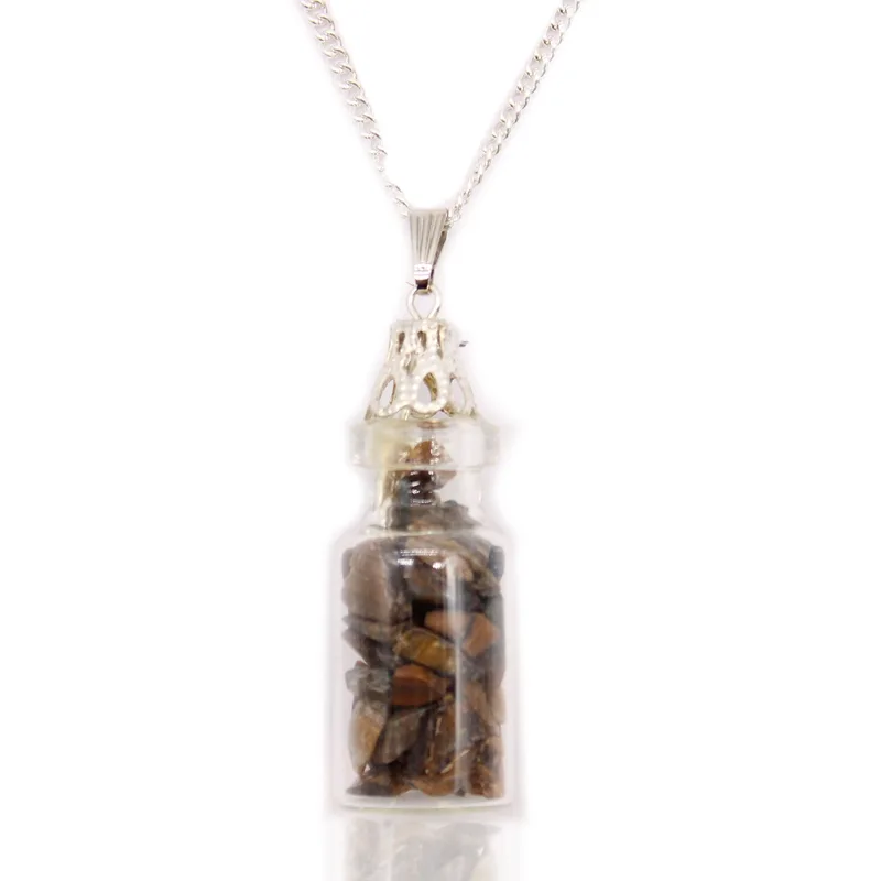 Bottled Gemstones Necklace Tiger Eye — foto 4