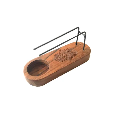 Small Palo Santo Heater Teak Legno Hamsa Design