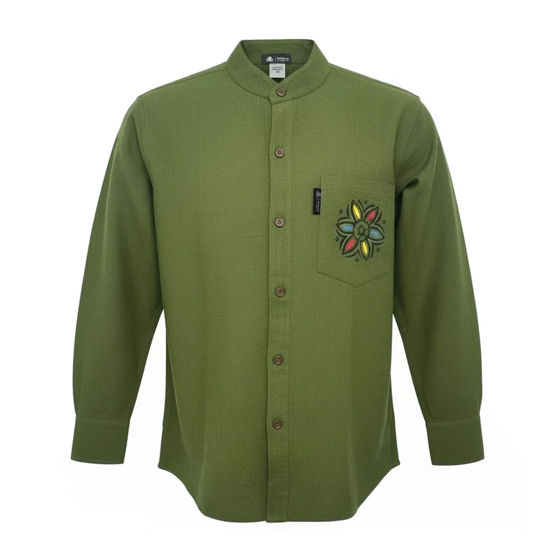 Nomad Sari Kathmandu Shirt Forest Verde Medium — foto 2