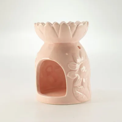 Ceramic Sunflower Olio Bruciatore - Pastel Pink — foto 2