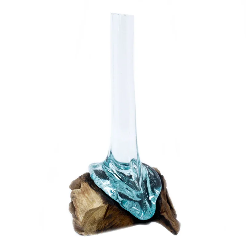 Molten Glass on Legno Vase