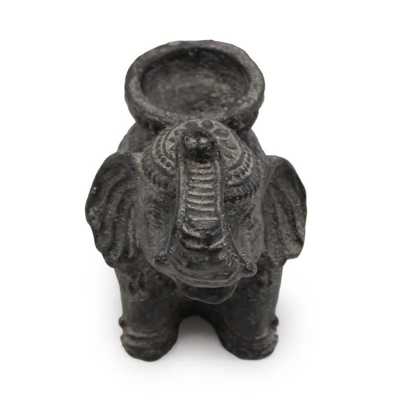 Elephant Incenso & Candela Porta Nero antique) — foto 1