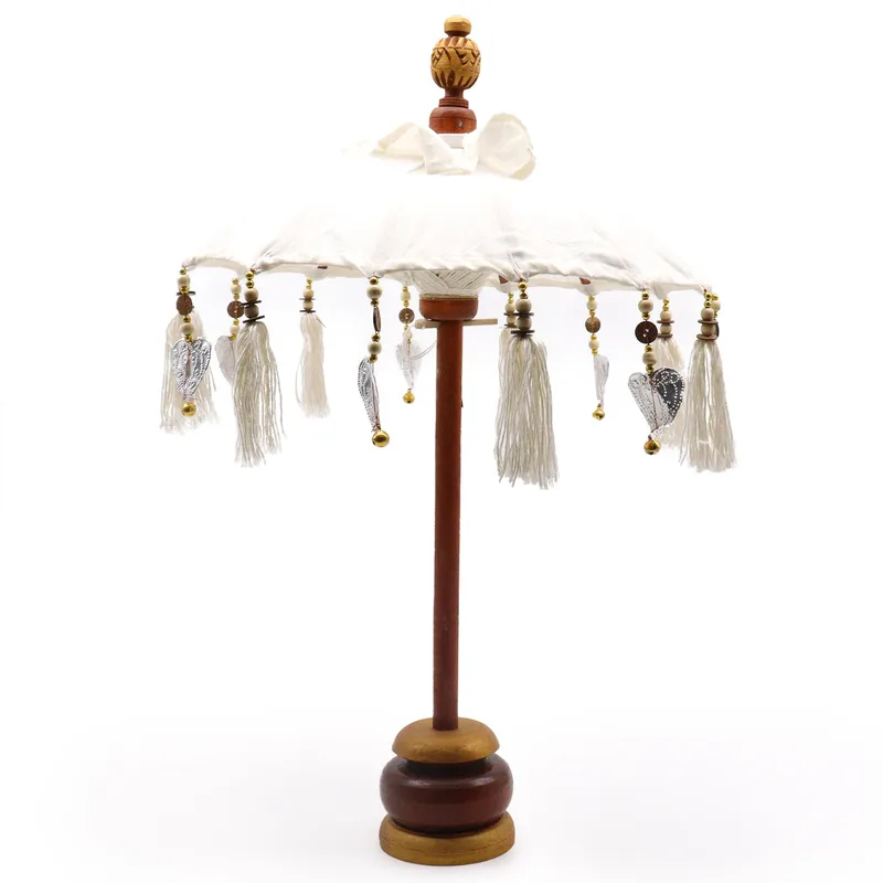 Bali Home Decor Parasol Canvas Natural 40cm