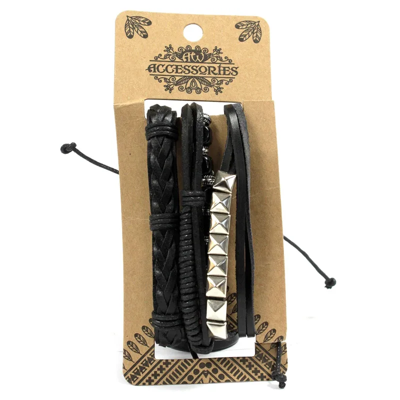 Mens Bracelet Sets - Nero & Macho (asst) — foto 3