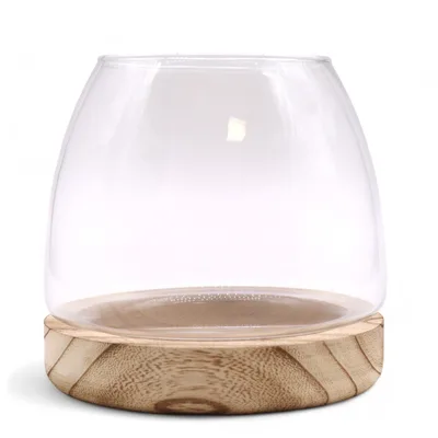 Medium Terarium on Naturale Tung Legno 15x15cm