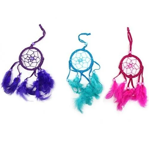 Bali Dreamcatcher - Small Round - Turq/Pink/Purp — foto 2
