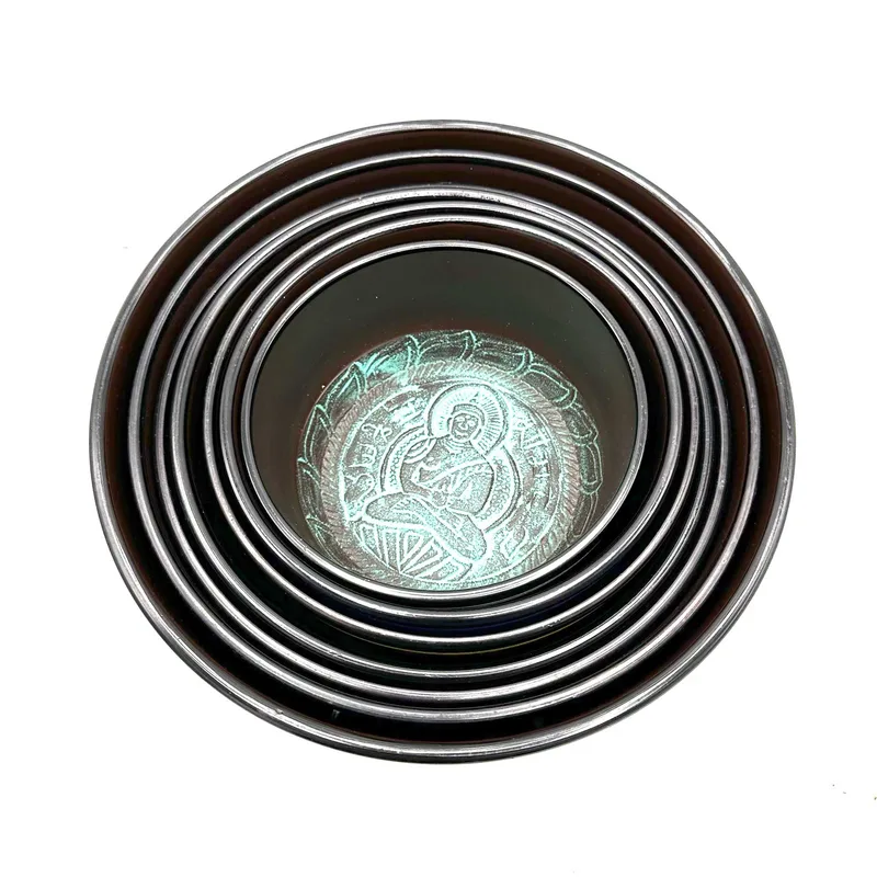 Set Chakre Piccolo di Sette Ciotole Sonore (14-22cm) — foto 3