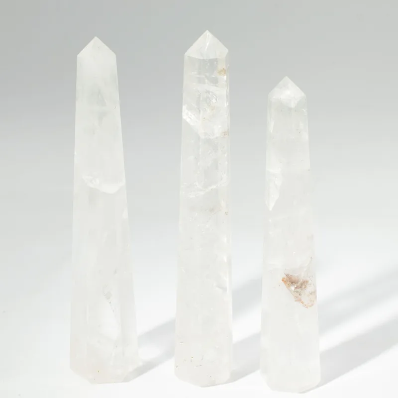 Gemstone Six Face Obelisk Poins approx 17cm Rock Crystal — foto 4