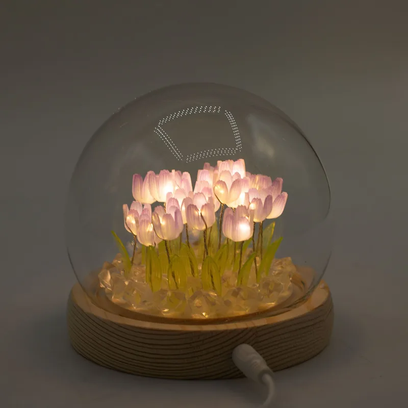 Floral Glow Garden Dome 20 Tulips LED USB — foto 4