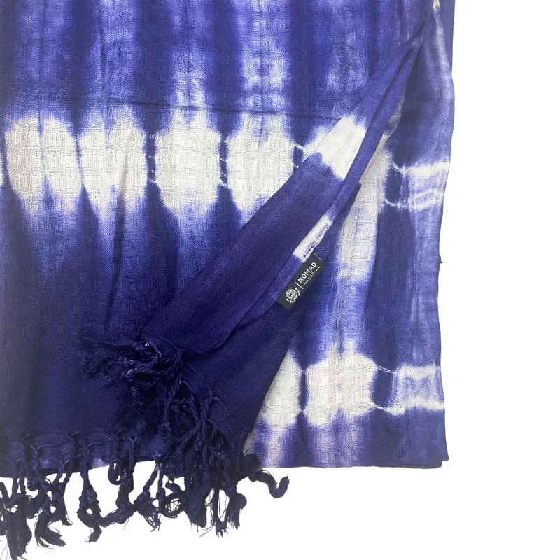 Boho Java Art Stole/Scarf Indigo Stripes 62x200cm — foto 2