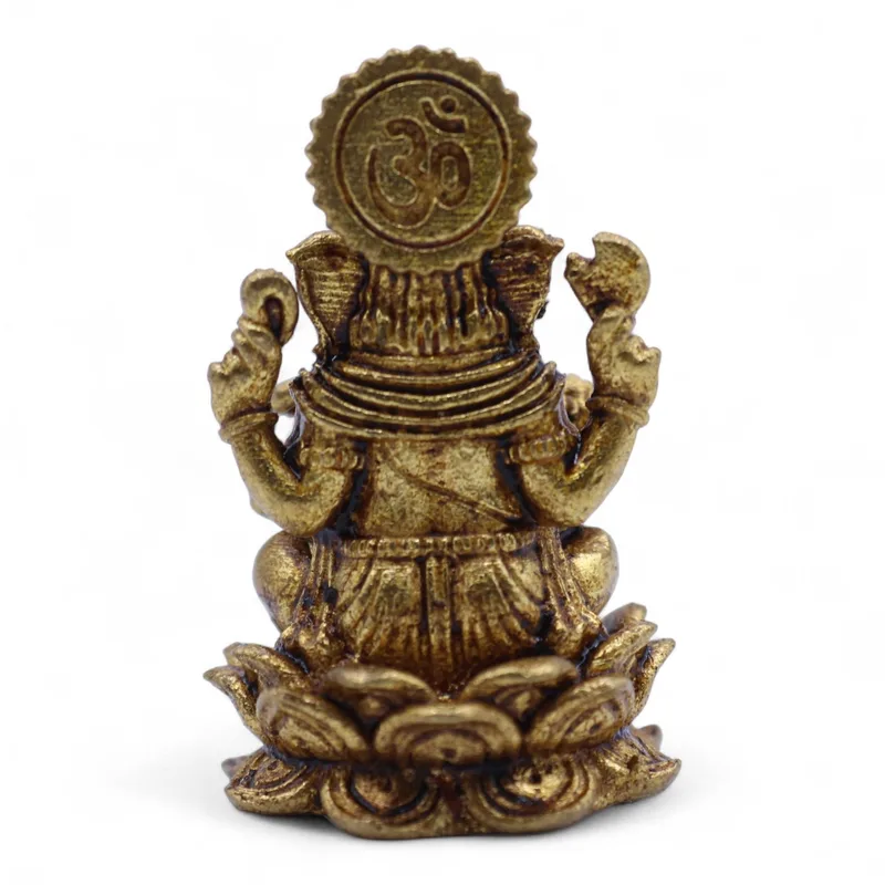 Brass Miniature Gods - Ganesha (12gms) - 30mm — foto 3