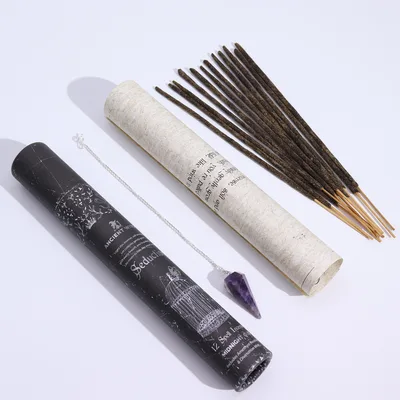 Ancient Witch Spell Incenso - Seduction - Amethyst Pendulum — foto 1