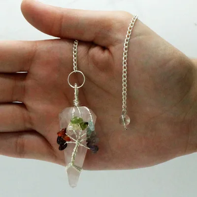 Magic Pendulum - Seven Chakra - Rosa Quartz — foto 1