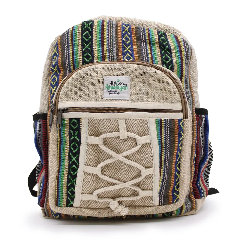 Zaino in Cotone Organico – Stile Corda e Tasche — foto 6