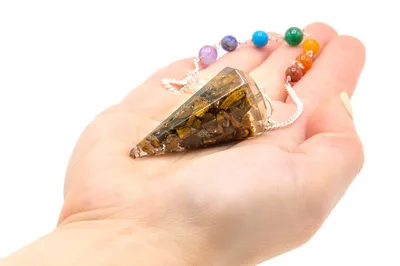 Orgonite Power Chakra Pendulum - Tiger Eye — foto 1