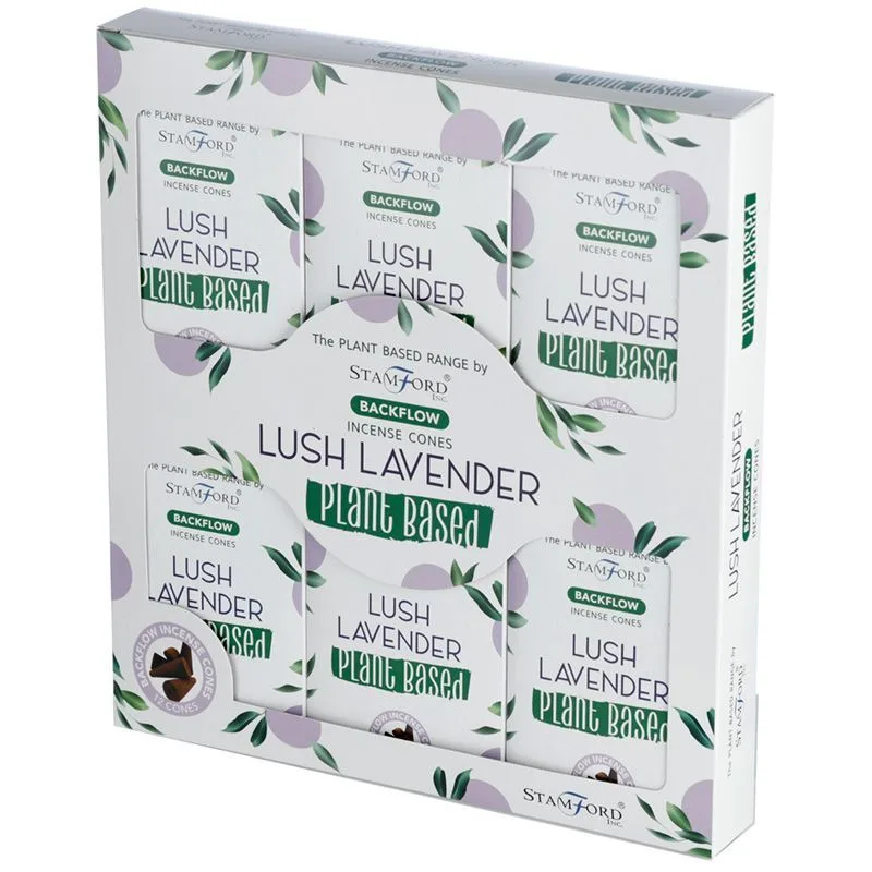 Plant Based Backflow Incenso Cones Lush Lavanda — foto 1