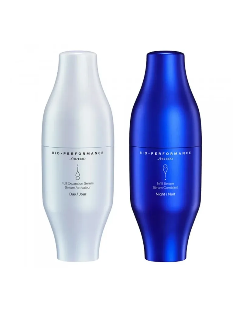 Shiseido Bio-Performance Skin Filler Serum (lotto di 2 pezzi), con marchi, sigle, numeri e ml/gr invariati