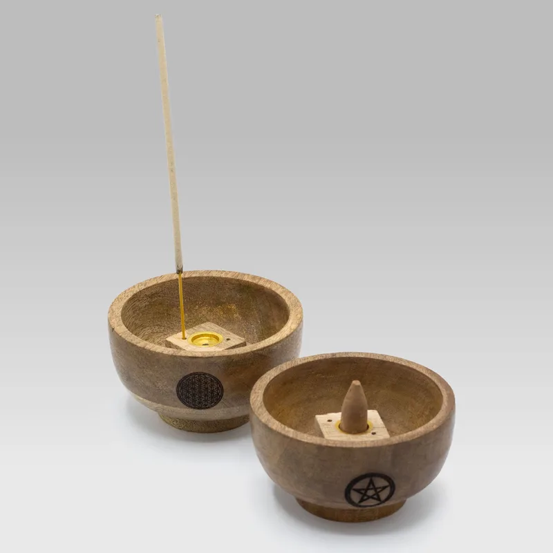 Small Ritual Bowl Incenso Cone Porta 11x6.cm - — foto 3
