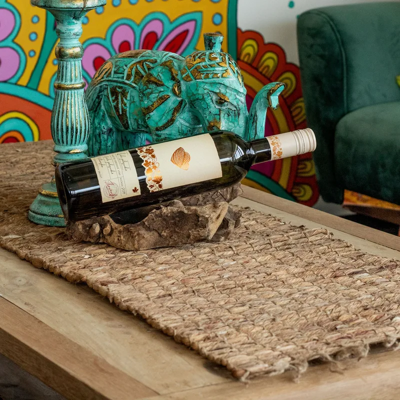 Water Hyacinth Table Runner Robusta And Fringe 150cm