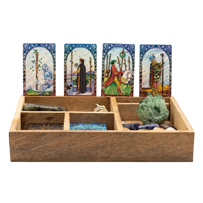 Four Section Tarot Scatola with Card Porta — foto 2