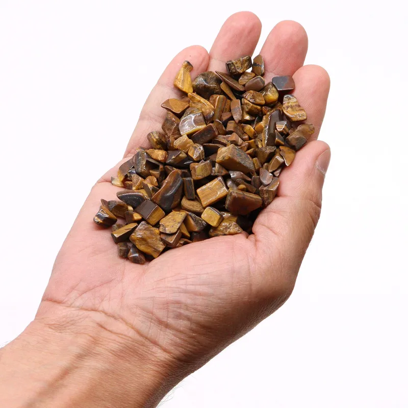 Tiger Eye Gemstone Chips Bulk 1KG — foto 3