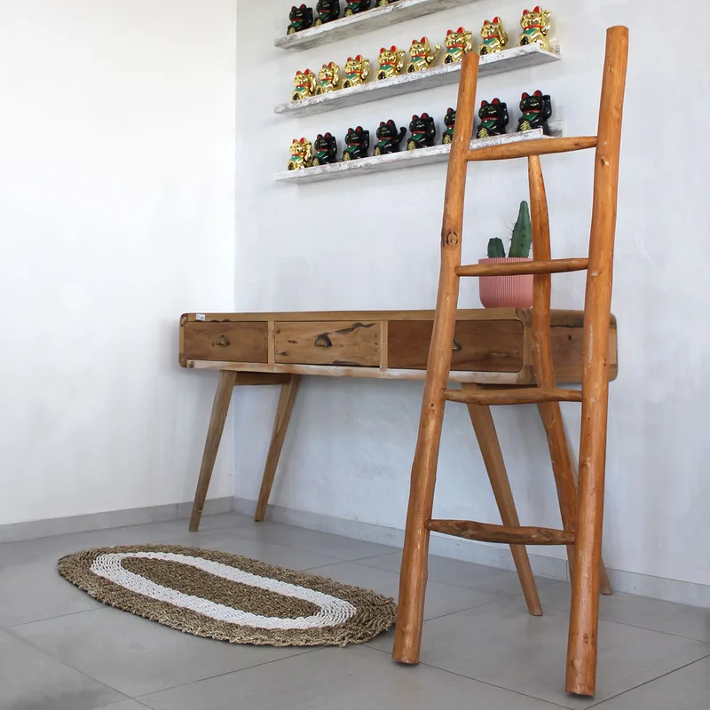 Large Teak Ladder - 1.5m - Naturale