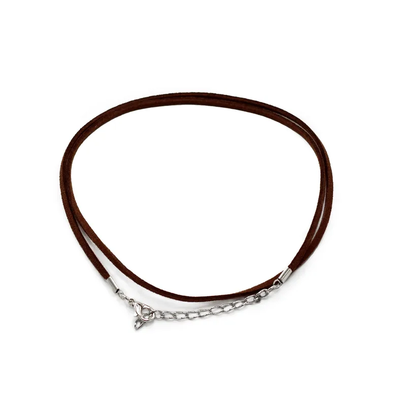 Packs Faux Suede Pendant Cords - 2.5mm x 55cm - Dark Brown A010 — foto 1