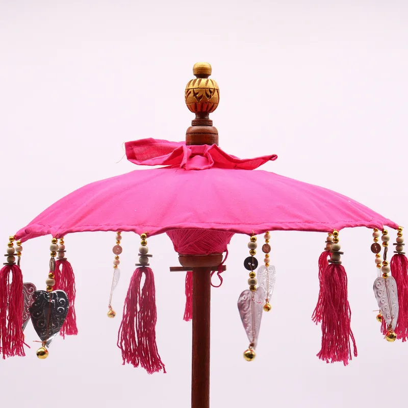 Bali Home Decor Parasol Cotton Pink 40cm — foto 4