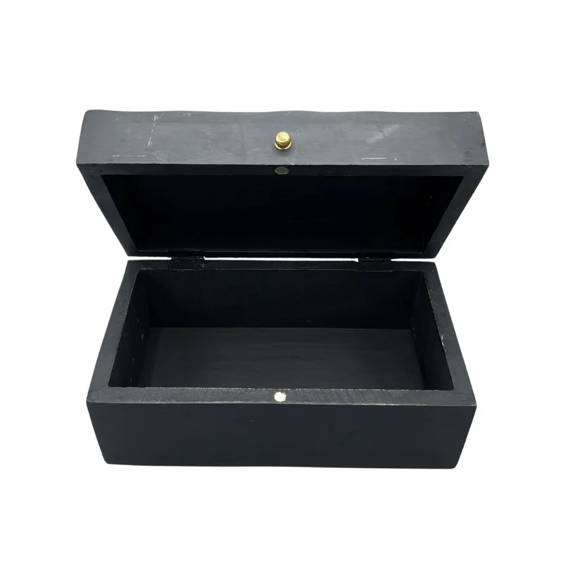 Vintage Deco Multi Purpose Scatola 22x12x10cm Nero Swirls — foto 1