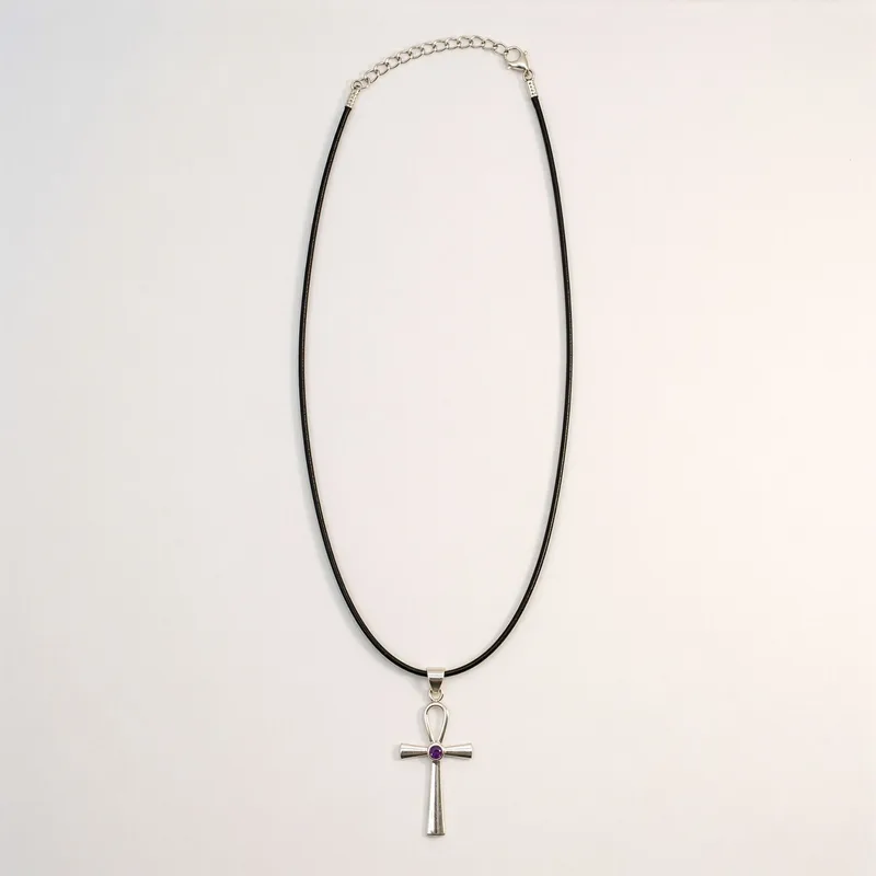 Indian Devotional Pendant Argento Plated Ankh Symbol of Eternal Life — foto 2
