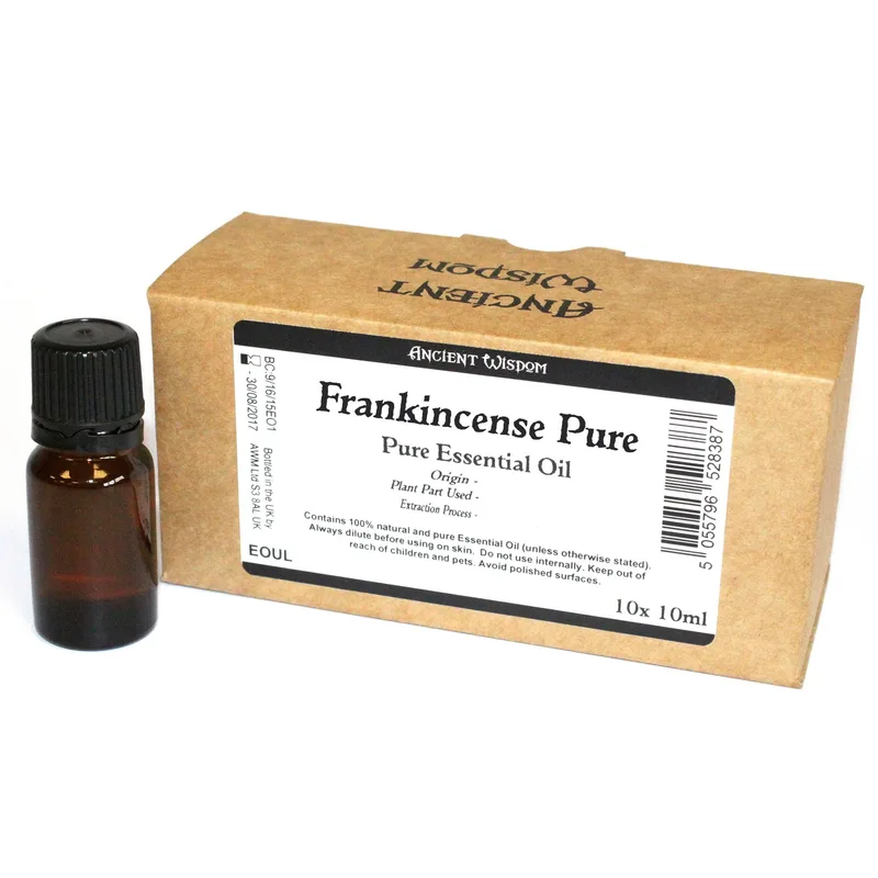 10x 10ml Frankinsence Puro Essenziale Olio Unlabelled