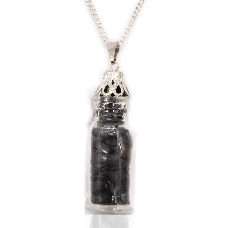 Bottled Gemstones Necklace Nero Onyx — foto 3