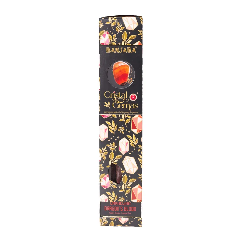 Banjara Cristal Gemas Incenso Sticks - Carnelian Dragon's Blood