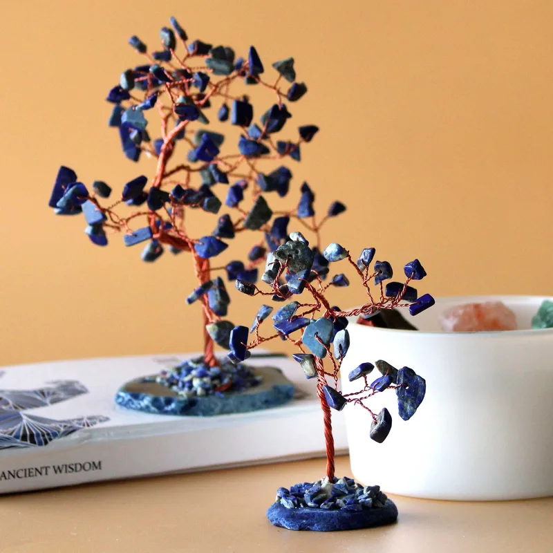 Gemstone Albero - Sodalite on Blu Agate Base (35 stones) — foto 3