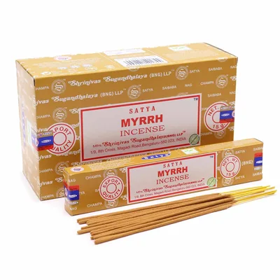 Satya Incenso Sticks 15g - Myrrh — foto 1