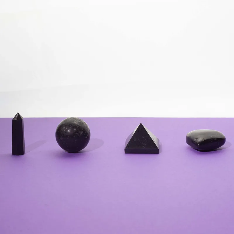 Four Gemstone Shapes - Nero Tourmaline — foto 1
