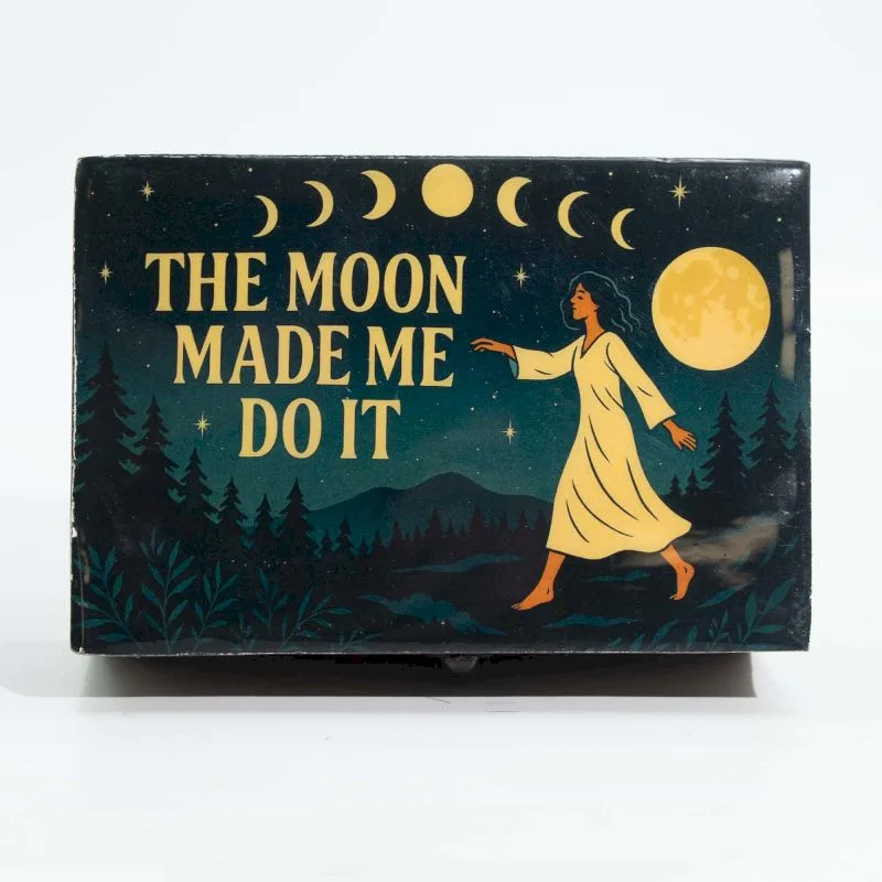 Medium Enamelled Scatola The Moon Made me Do It