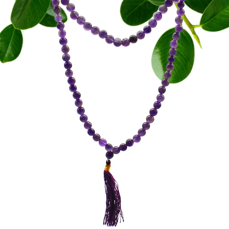 108 Bead Mala Amethyst — foto 2