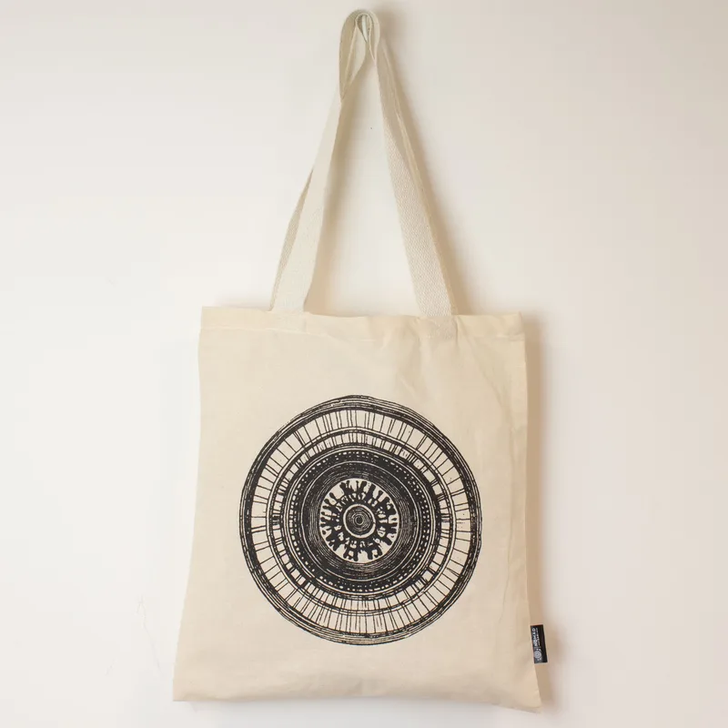 Nomad Sari Iconic Basic Tote Bag - Urban Mandala - Naturale 4oz — foto 3