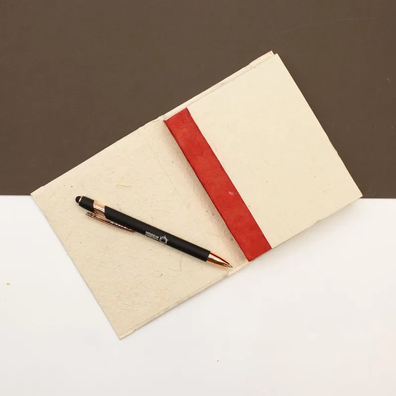 Med Lokta Notebook (15x12cm) - 45 leafs - Crafted Real Himalayan Floral Design — foto 2