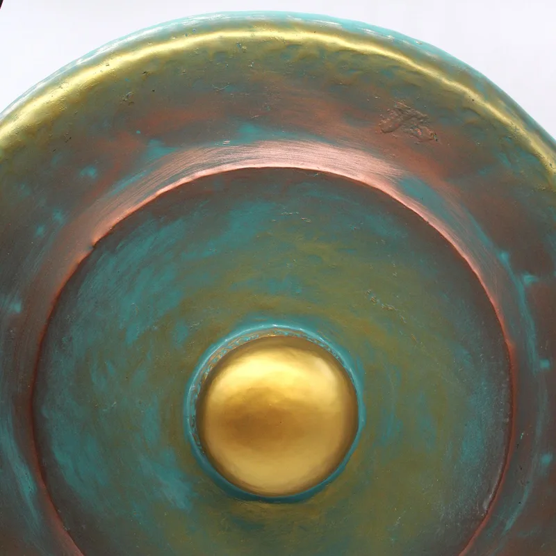 Medium Gong in Stand 50cm Greenwash