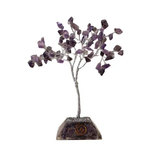 Gemstone Albero with Organite Base 80 Stone Amethyst — foto 1