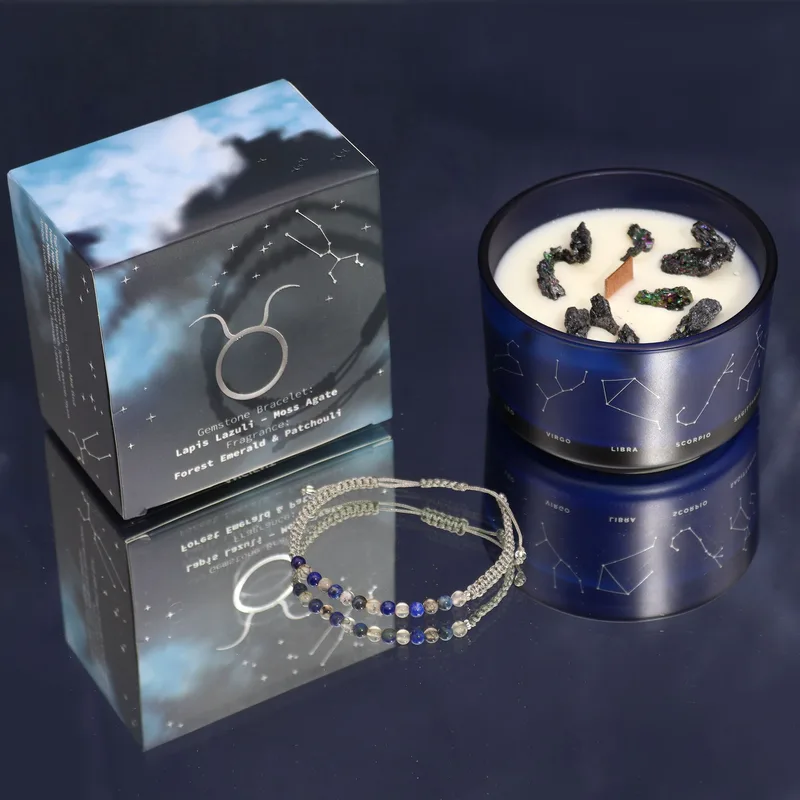 Zodiac Crystal Candela with Gemstone Bracelet Taurus — foto 4