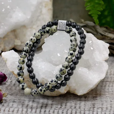 Bracciale con Pietre Magnetiche - Giada Dalmatica — foto 5